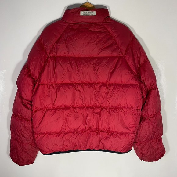 Nautica Mens Jacket Reversible Vintage Competition Puffer Coat Navy Sz XL - Picture 7 of 16
